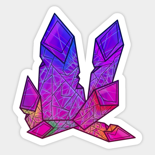 Rainbow Crystals Sticker by ShinyBat